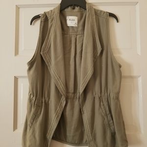 Olive green vest